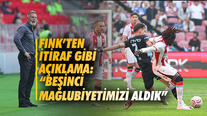Fink'ten itiraf gibi açıklama: 'Beşinci mağlubiyetimizi aldık'