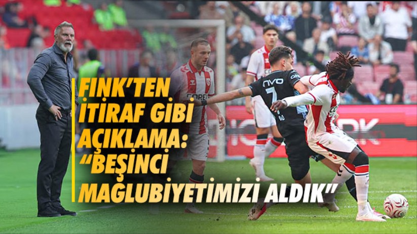 Fink'ten itiraf gibi açıklama: 'Beşinci mağlubiyetimizi aldık'