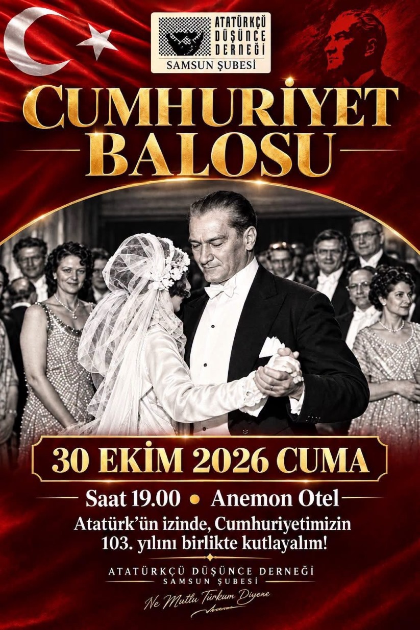 ADD Samsun'dan Cumhuriyet Balosu: Tarih Belli Oldu