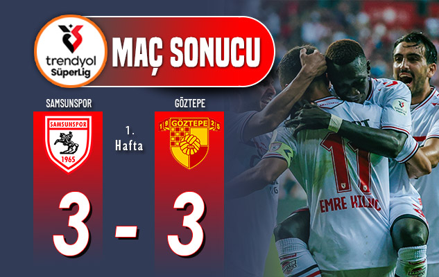 Samsunspor'dan Son Dakikada Gelen 3-3'lük Beraberlik