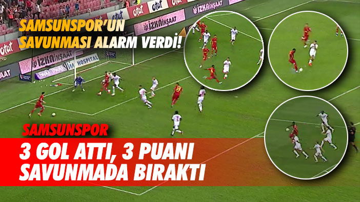 3 GOL ATTI, 3 PUANI SAVUNMADA BIRAKTI