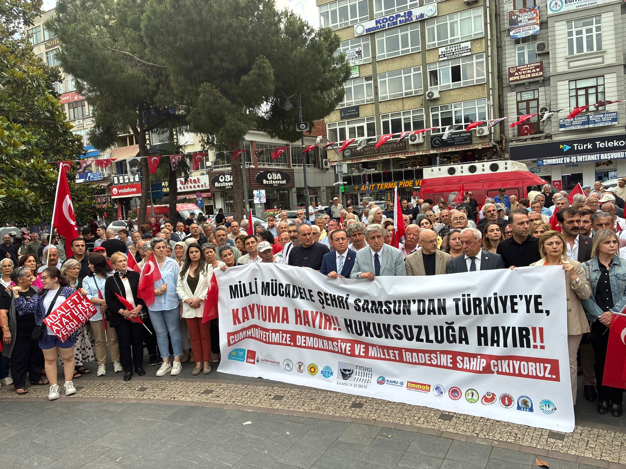 17 Kurumdan Samsun'da Ortak Ses: Demokrasiye Müdahaleye Geçit Vermeyeceğiz