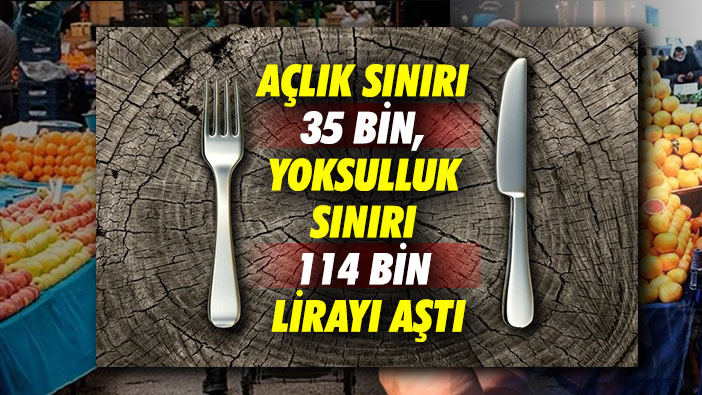 Açlık sınırı 35 bin, yoksulluk sınırı 114 bin lirayı aştı