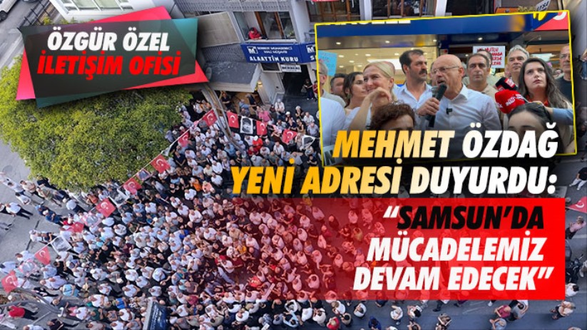 Mehmet Özdağ Yeni Adresi Duyurdu: 'Samsun'da Mücadelemiz Devam Edecek'