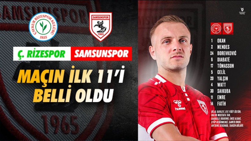Samsunspor'un Karadeniz derbisindeki İlk 11'i belli oldu