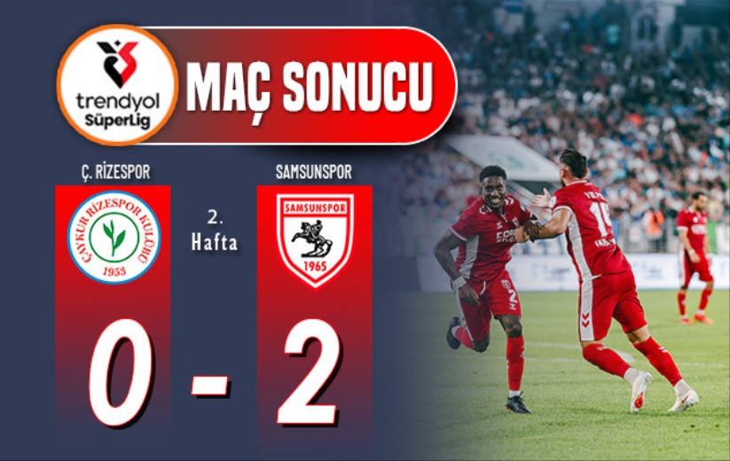 Samsunspor Rize'de Kazandı! Karadeniz Derbisinde 3 Puan Samsun'un