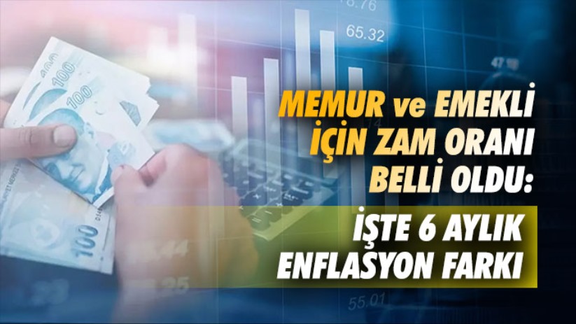 Memur ve emekli için zam belli oldu: İşte 6 aylık enflasyon farkı
