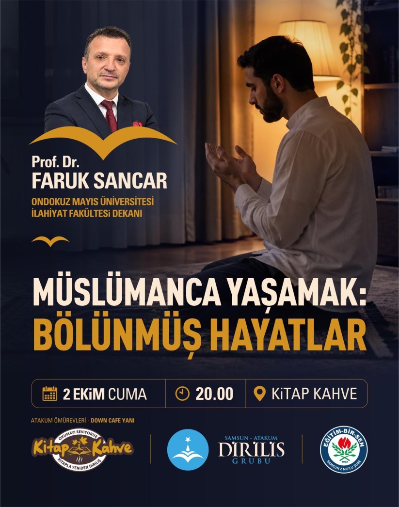 Prof. Dr. Faruk Sancar, Kitap Kahve'de 'Müslümanca Yaşamak' Üzerine Konuştu