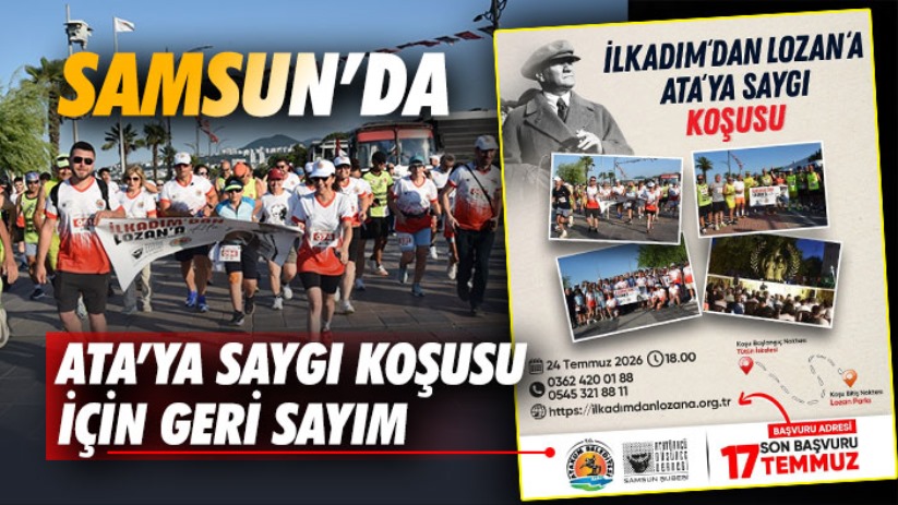 Samsun'da Ata'ya Saygı Koşusu İçin Geri Sayım