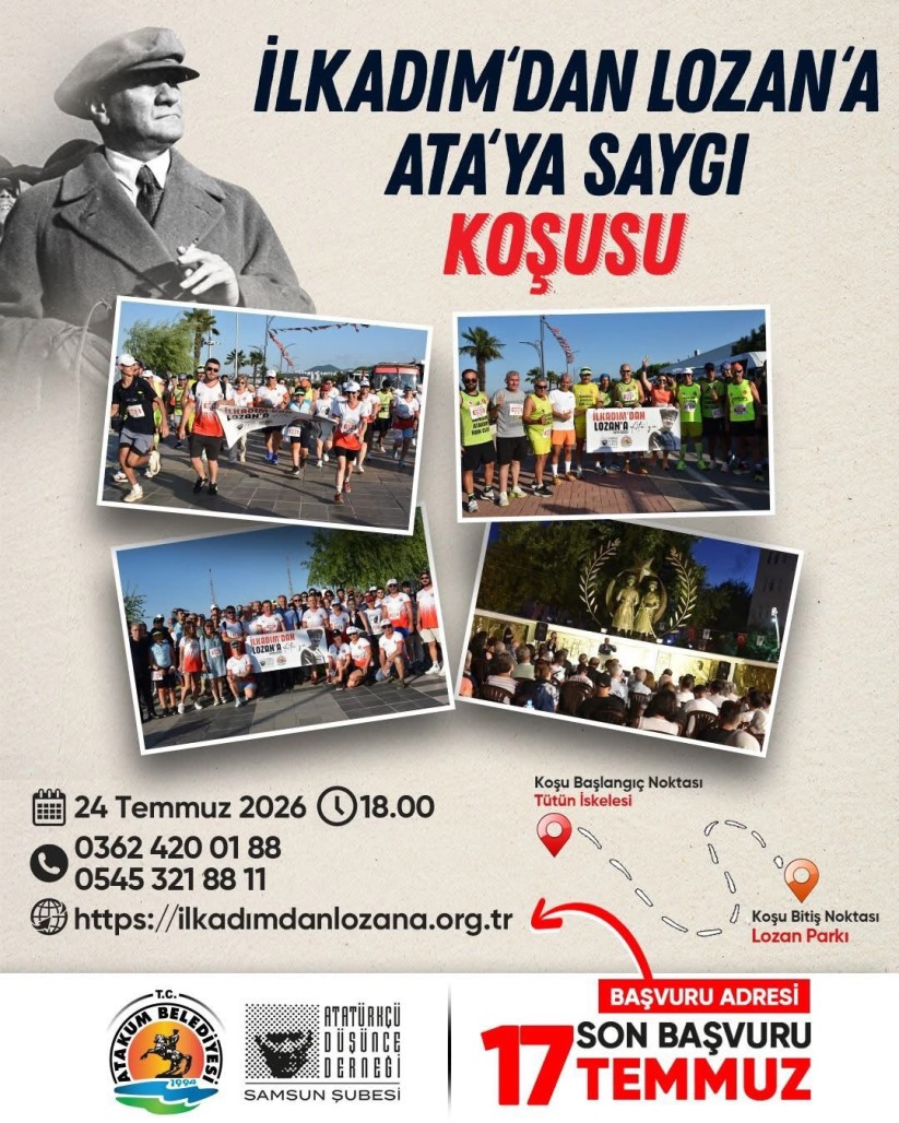 Samsun'da Ata'ya Saygı Koşusu İçin Geri Sayım